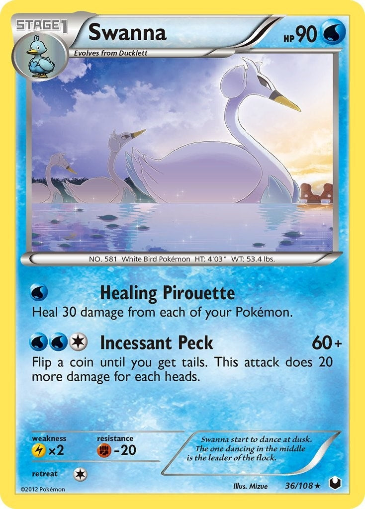Image for Swanna (36/108) - Pokemon