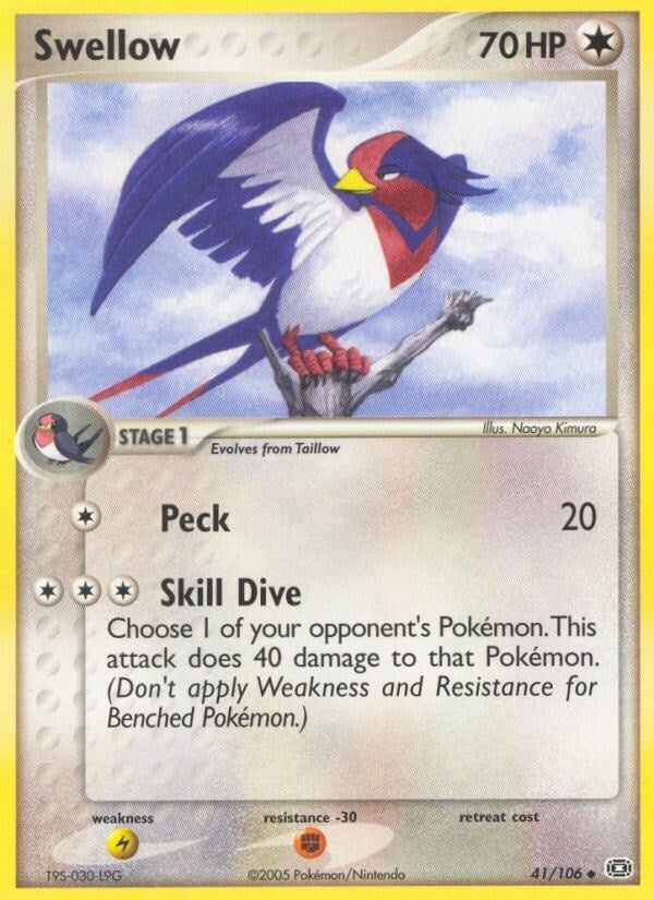 Swellow (41/106) (Emerald) (EM) Pokemon