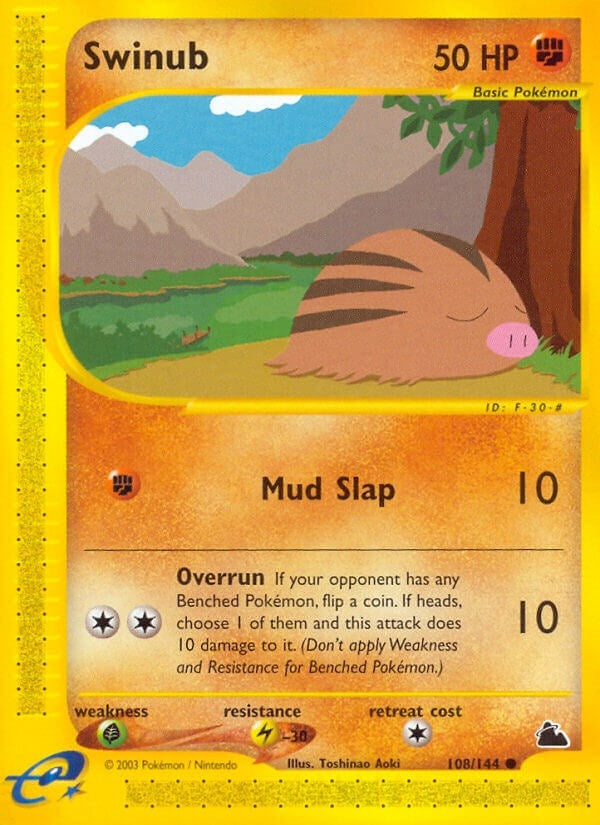 Swinub (108) (108/144) (Skyridge) Pokemon