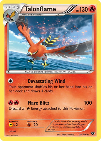 Image for Talonflame (28/146) (XY Base Set) - Pokemon