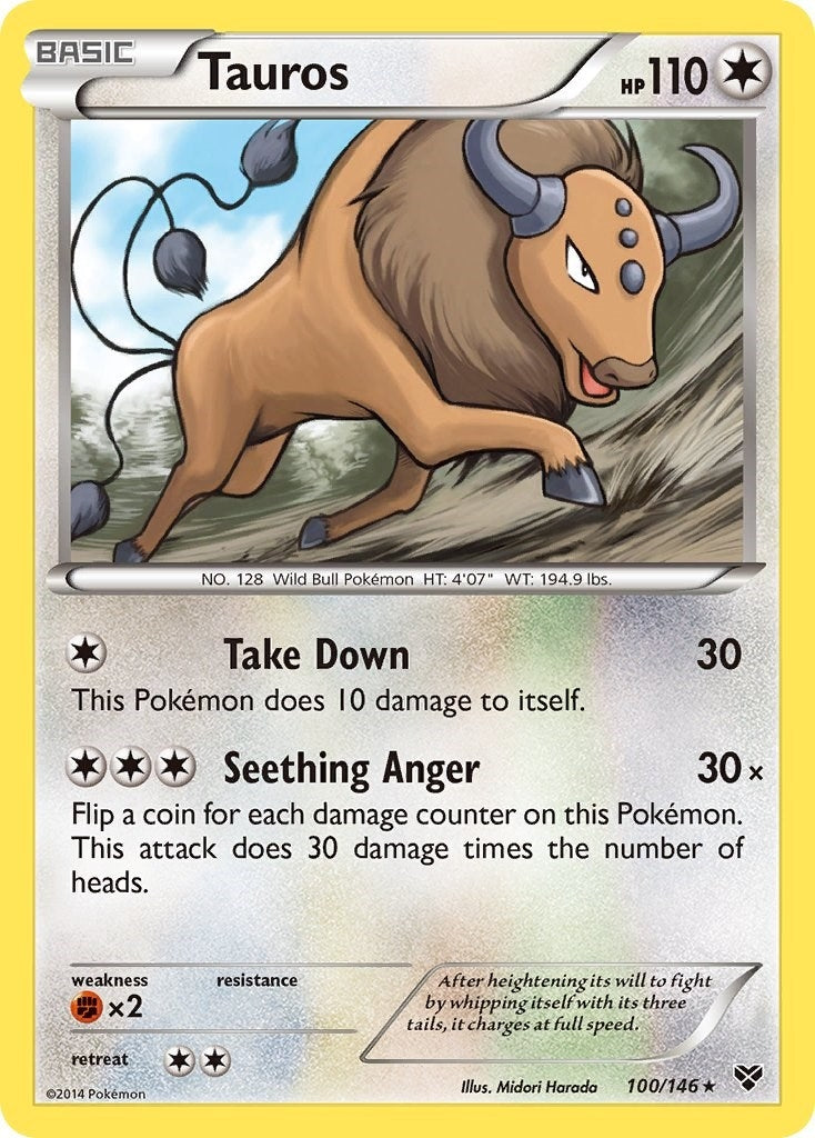 Image for Tauros (100/146) (XY Base Set) - Pokemon
