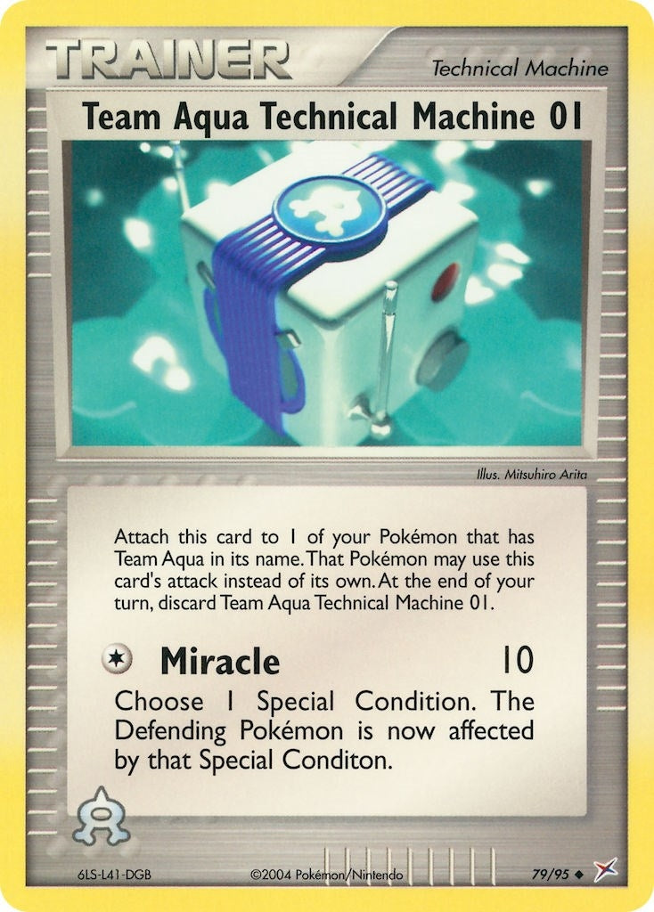 Team Aqua Technical Machine 01 (79/95) (EX Team Magma vs Team Aqua) Pokemon