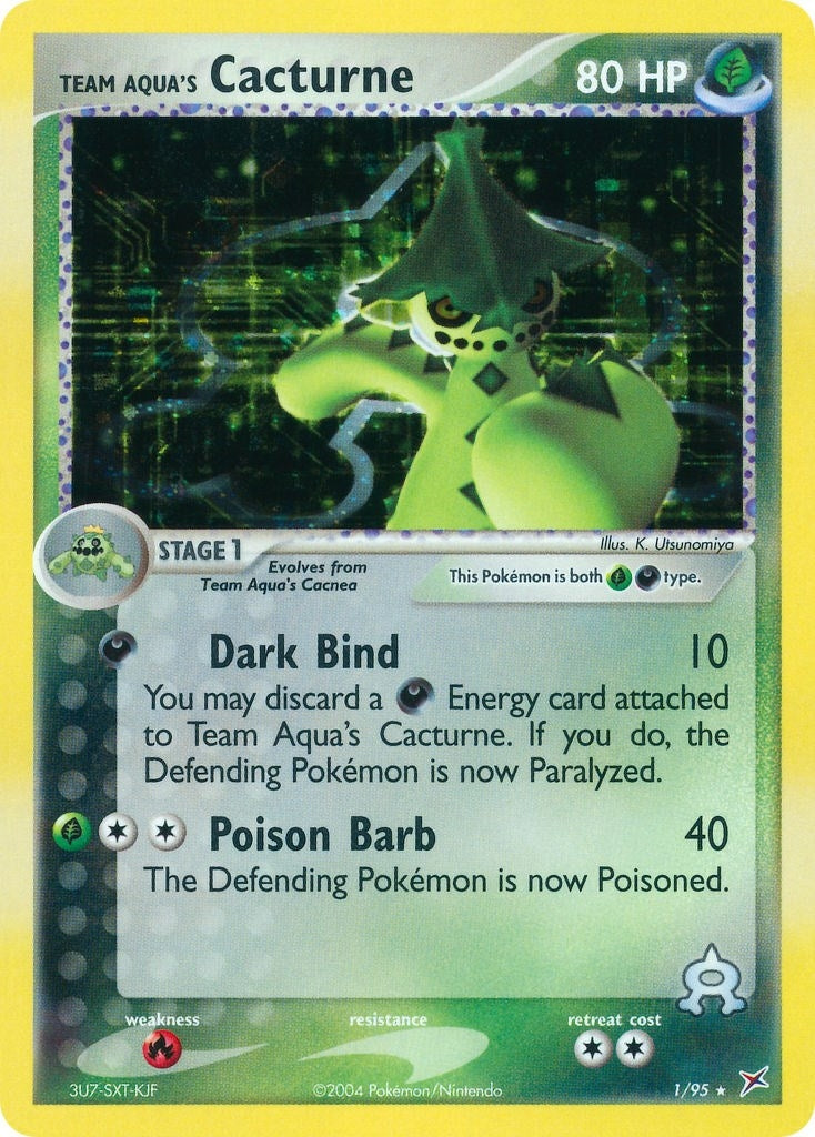 Team Aqua's Cacturne (1/95) (Team Magma vs Team Aqua) (MA) Pokemon