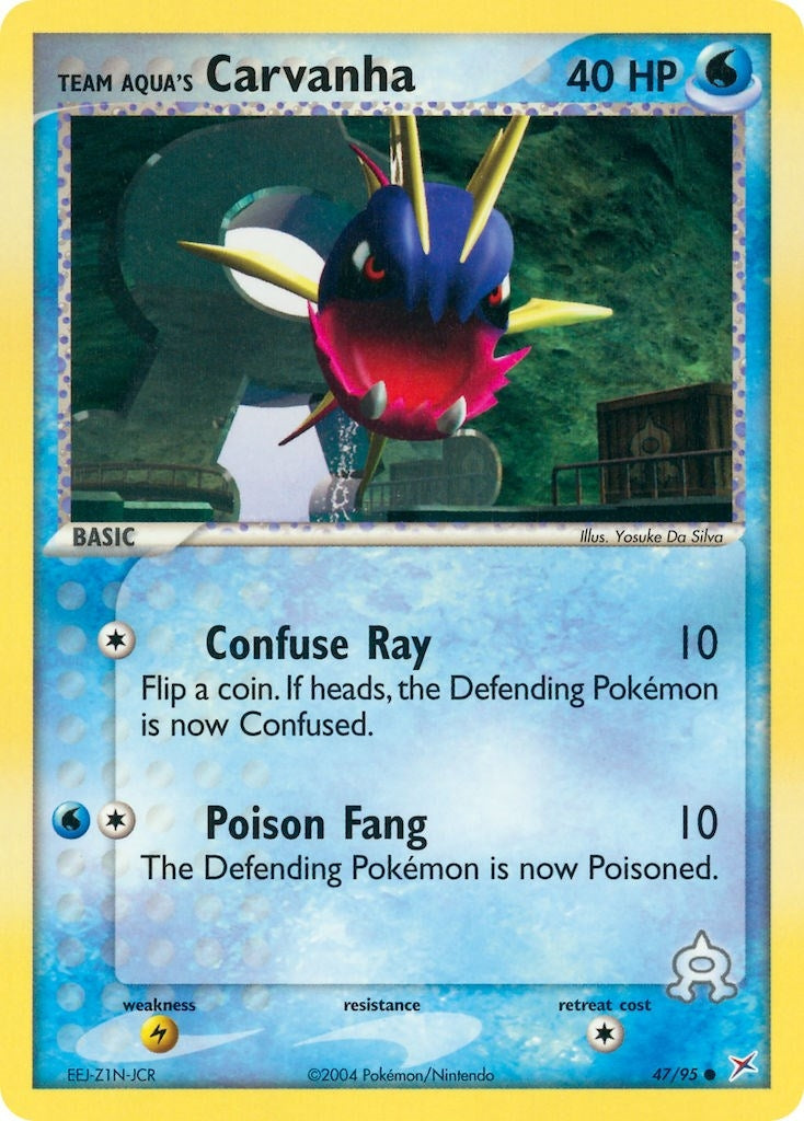 Image for Team Aqua's Carvanha (47/95) (EX Team Magma vs Team Aqua) (MA) - Pokemon
