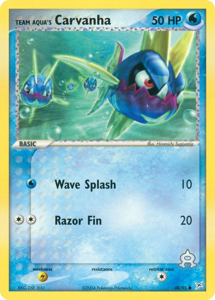 Team Aqua's Carvanha (48/95) (EX Team Magma vs Team Aqua) Pokemon
