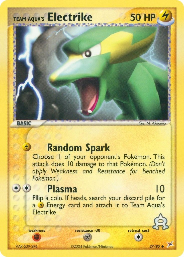 Team Aqua's Electrike (27/95) (Team Magma vs Team Aqua) Pokemon