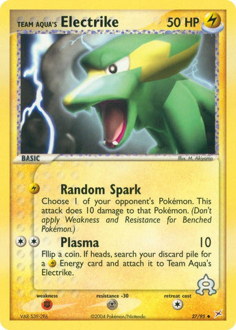 Team Aqua's Electrike (27/95) (Team Magma vs Team Aqua) Pokemon