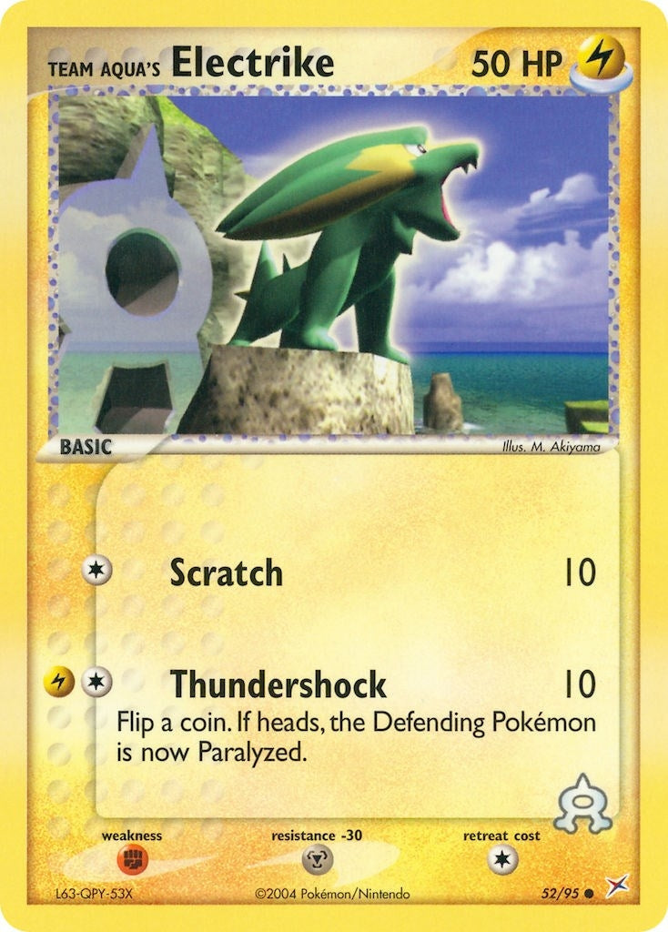 Team Aqua's Electrike (52/95) (EX Team Magma vs Team Aqua) Pokemon