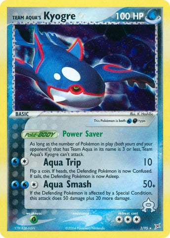 Team Aqua's Kyogre (3/95) (Team Magma vs Team Aqua) Pokemon