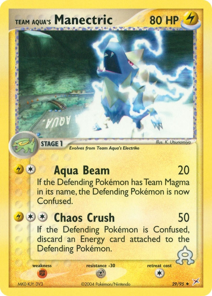 Team Aqua's Manectric (29/95) (EX Team Magma vs Team Aqua) Pokemon