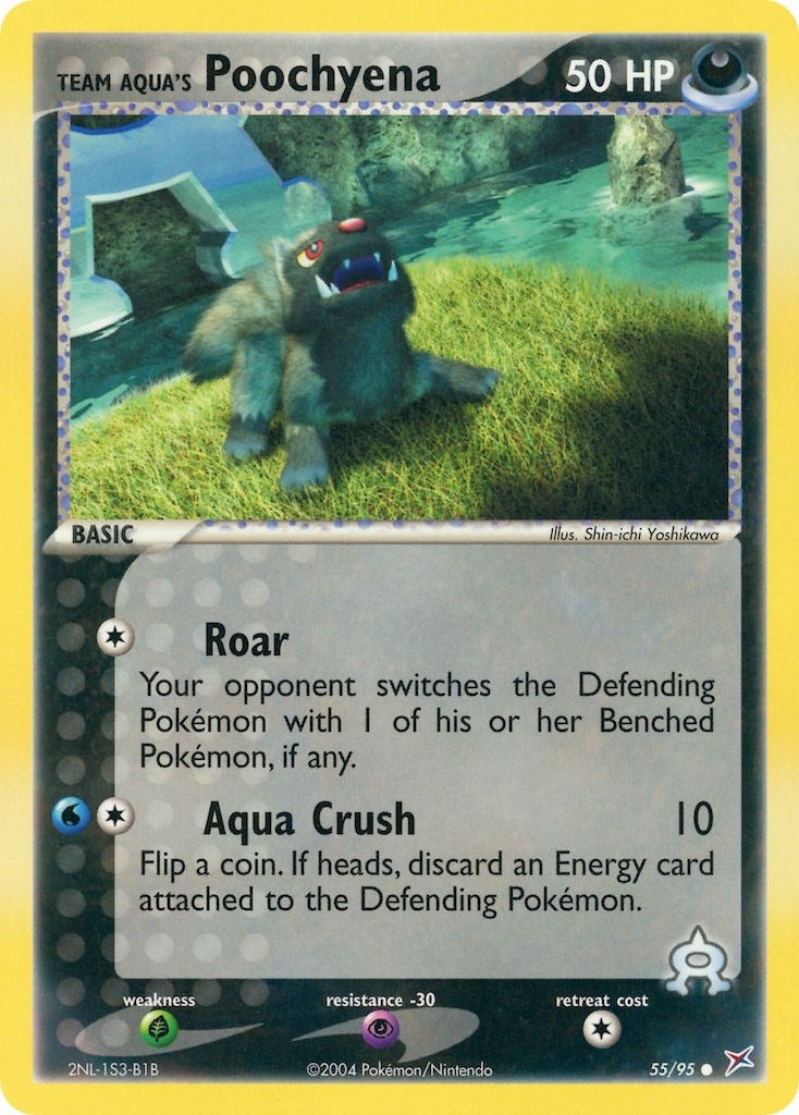 Team Aqua's Poochyena (55/95) (EX Team Magma vs Team Aqua) Pokemon