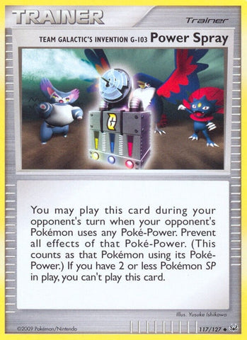 Image for Team Galactic's Invention G-103 Power Spray (117/127) (Platinum) - Pokemon