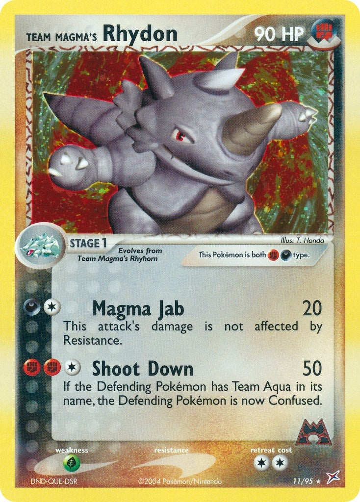 Image for Team Magma's Rhydon (11/95) (EX Team Magma vs Team Aqua) (MA) - Pokemon