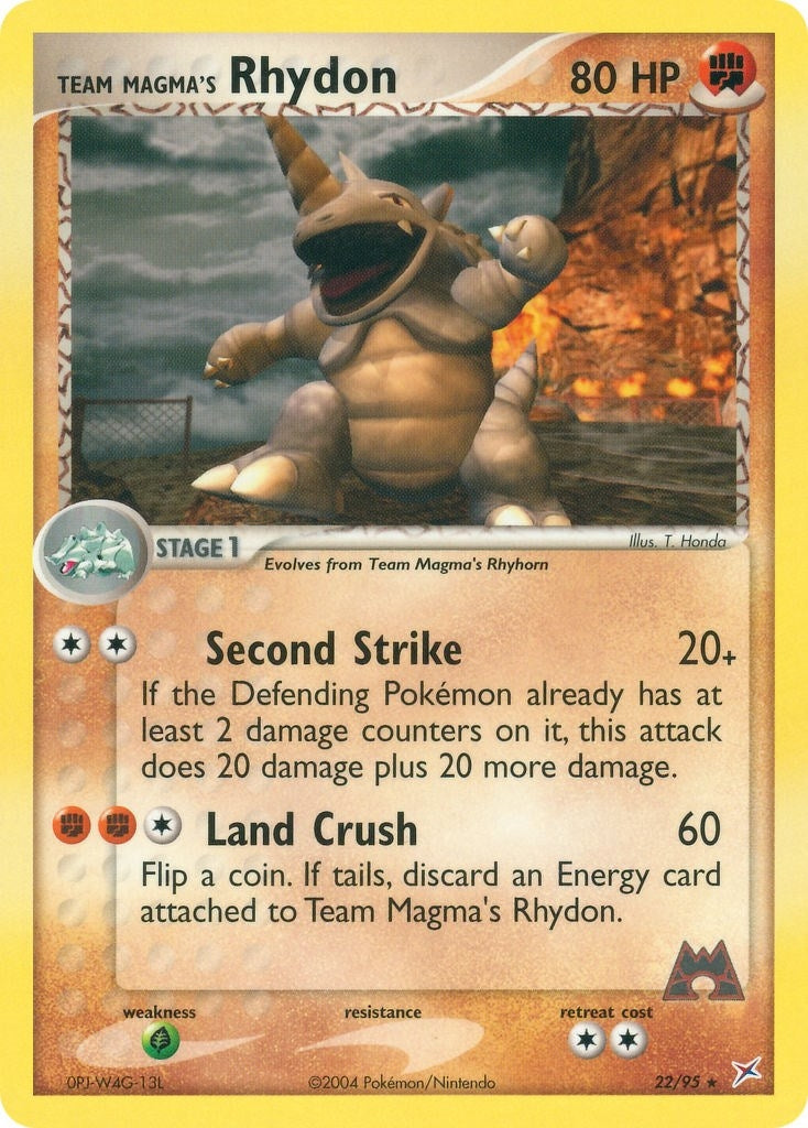Image for Team Magma's Rhydon (22/95) (EX Team Magma vs Team Aqua) (MA) - Pokemon