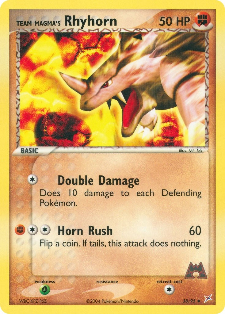 Team Magma's Rhyhorn (38/95) (EX Team Magma vs Team Aqua) Pokemon