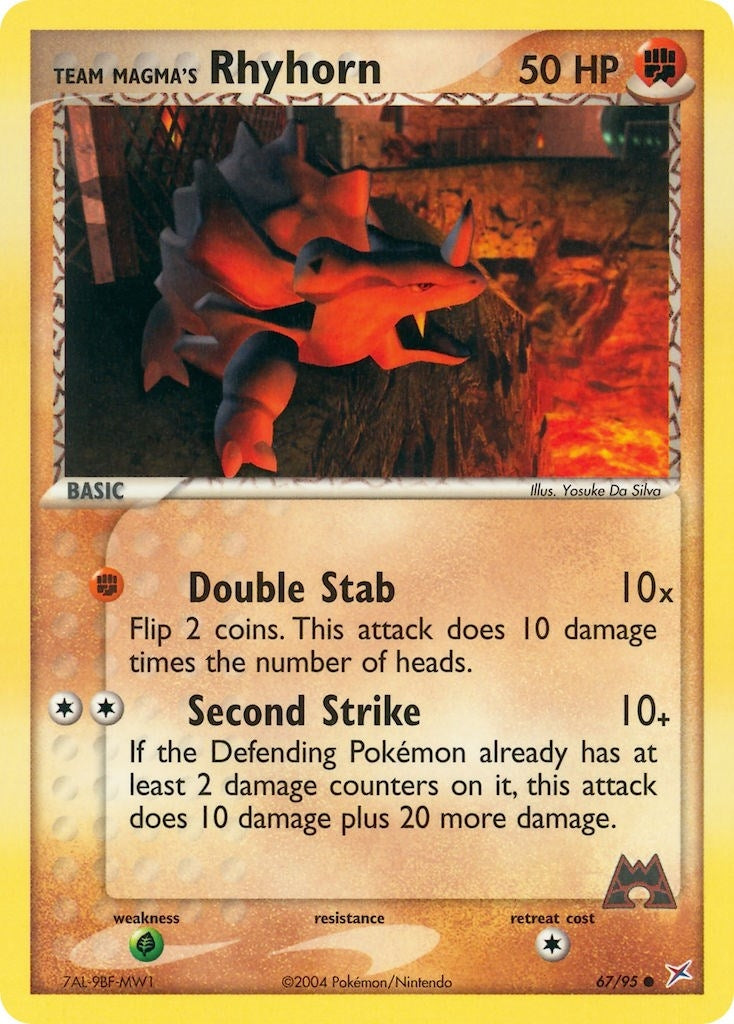 Team Magma's Rhyhorn (67/95) (EX Team Magma vs Team Aqua) Pokemon