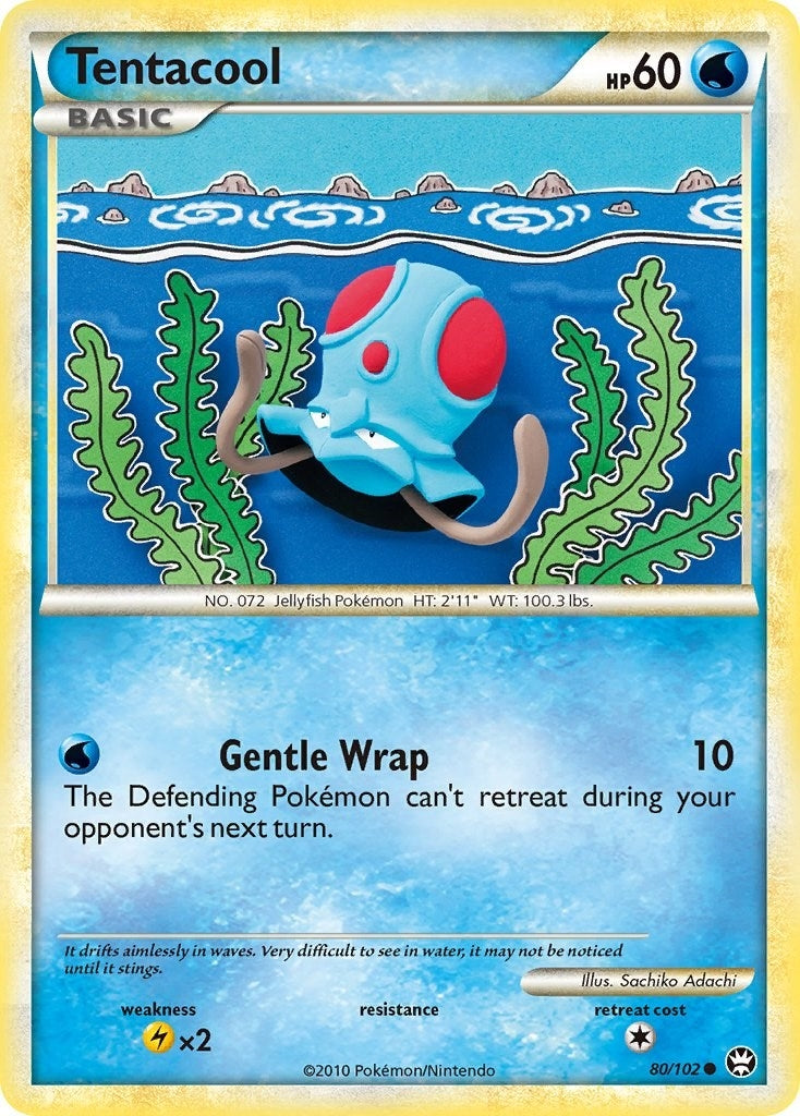 Image for Tentacool (80/102) (Triumphant) (TM) - Pokemon