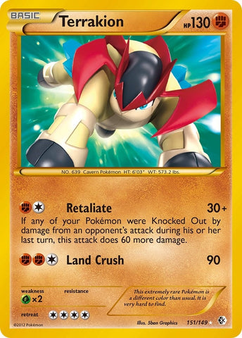 Image for Terrakion (151/149) - Pokemon