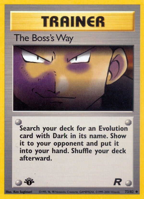 The Boss's Way (73/82) (Team Rocket) Pokemon