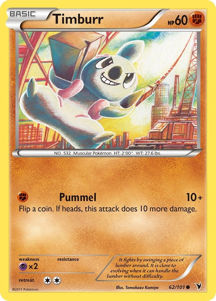 Image for Timburr (62/101) (Noble Victories) (NVI) - Pokemon