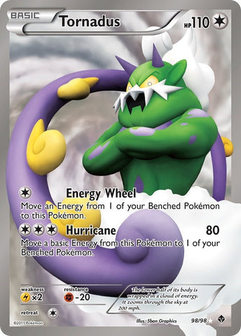 Image for Tornadus (98 Full Art) (98/98) (Emerging Powers) - Pokemon