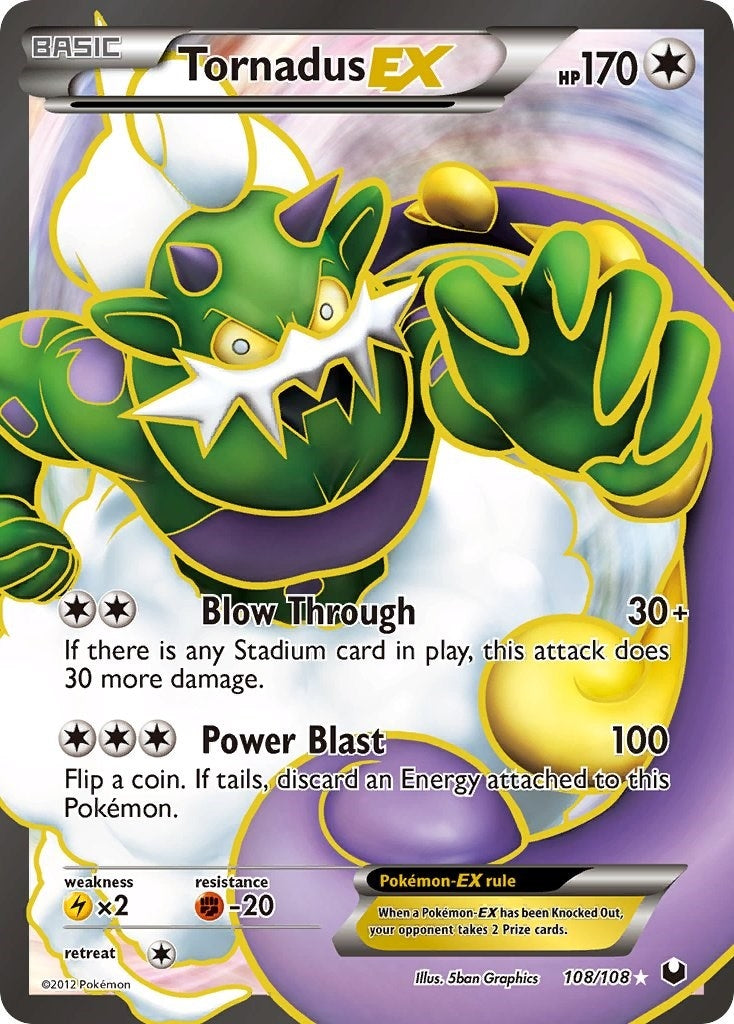 Tornadus EX (108 Full Art) (108/108) (Dark Explorers) Pokemon