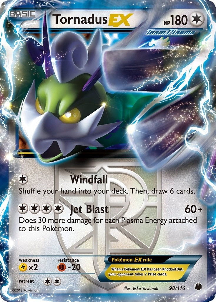 Tornadus EX (Team Plasma) (98/116) (Plasma Freeze) Pokemon