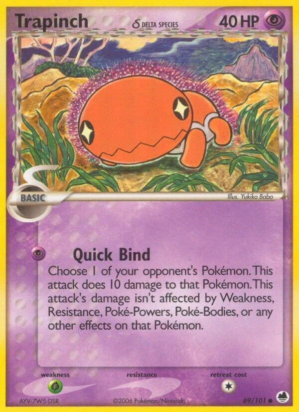 Image for Trapinch - 069/101 (Delta Species) (69/101) (Dragon Frontiers) - Pokemon