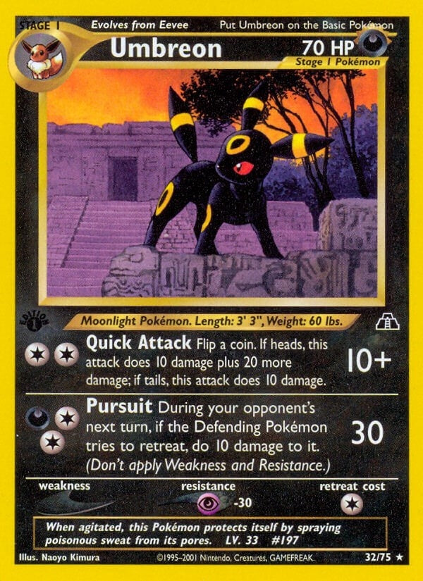 Umbreon (32) (32/75) (Neo Discovery) Pokemon