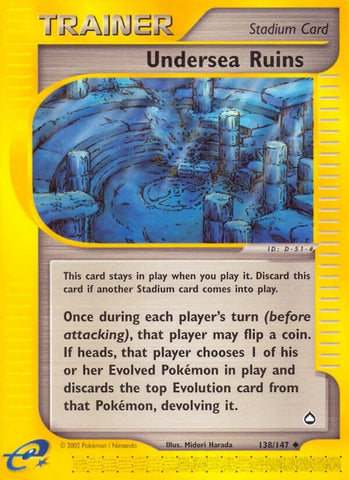Image for Undersea Ruins (138/147) - Pokemon