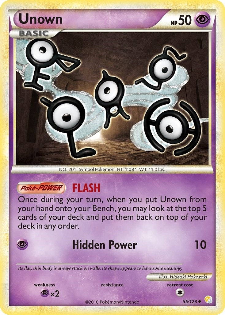 Image for Unown (55) (55/123) (HeartGold SoulSilver) (HS) - Pokemon