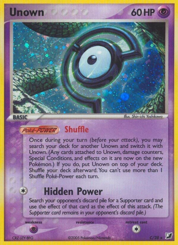 Unown (C) (C/28) (Unseen Forces) Pokemon