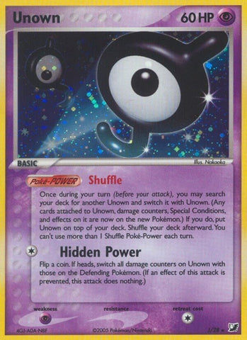 Unown (J) (J/28) (Unseen Forces) Pokemon