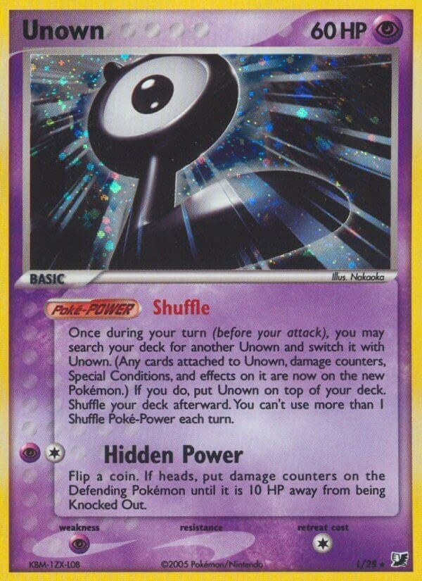 Unown (L) (L/28) (Unseen Forces) Pokemon