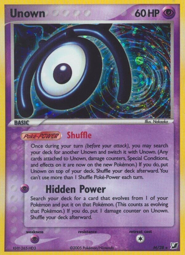 Image for Unown (M) (M/28) (EX Unseen Forces) (UF) - Pokemon