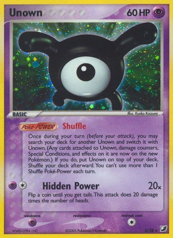Image for Unown (X) (X/28) (Unseen Forces) - Pokemon