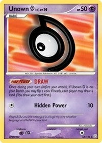 Image for Unown [D] (68/130) (Diamond and Pearl) - Pokemon