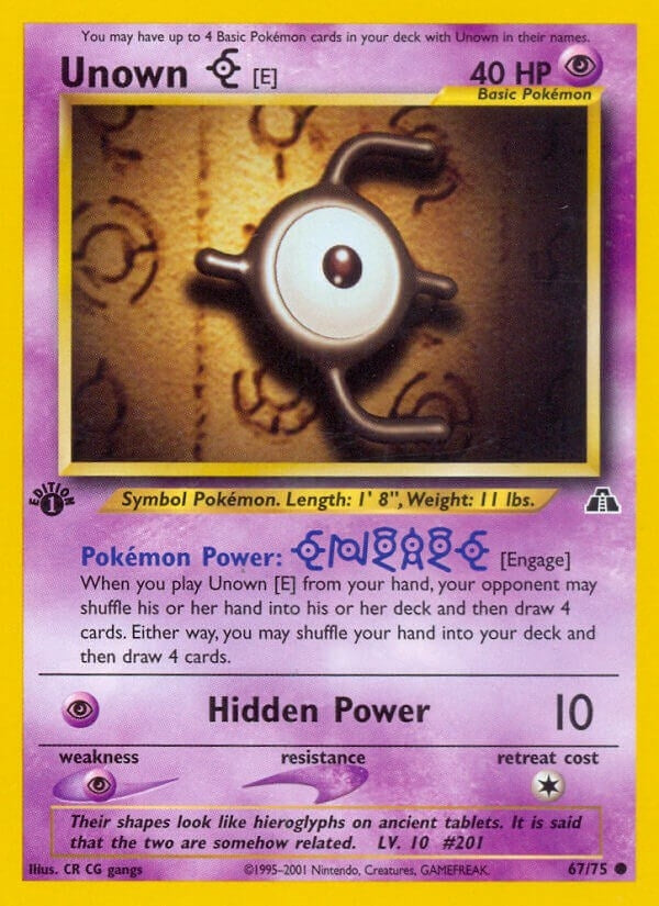 Unown [E] (67/75) (Neo Discovery) Pokemon
