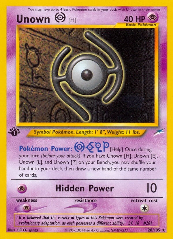 Image for Unown [H] (028/105) (Neo Destiny) (N4) - Pokemon