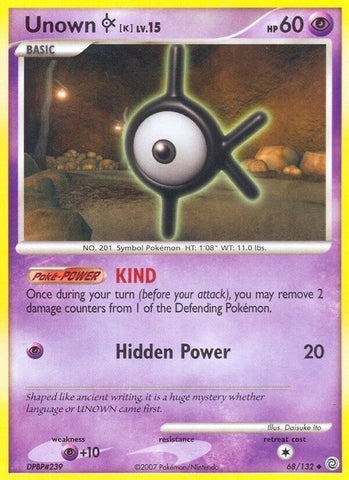 Image for Unown [K] (68/132) (Secret Wonders) - Pokemon