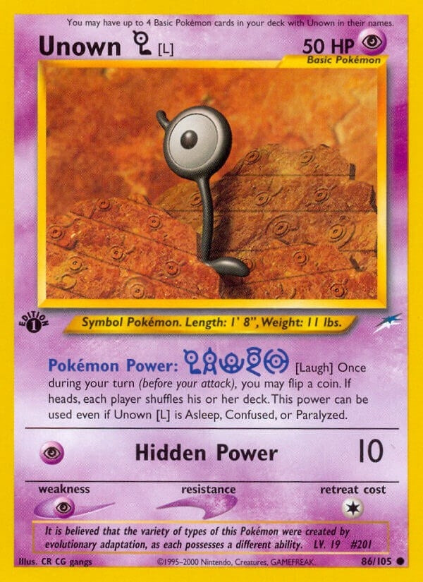 Image for Unown [L] (086/105) (Neo Destiny) (N4) - Pokemon
