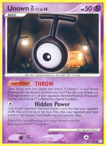 Image for Unown [T] (67/123) (Mysterious Treasures) - Pokemon