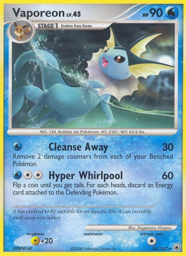 Image for Vaporeon (34/100) (Majestic Dawn) (MD) - Pokemon