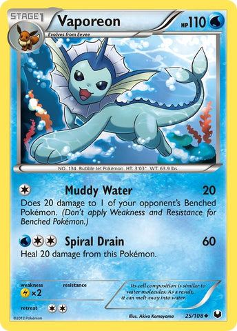 Image for Vaporeon (25/108) - Pokemon