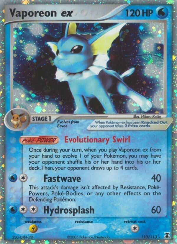 Image for Vaporeon ex (110/113) - Pokemon