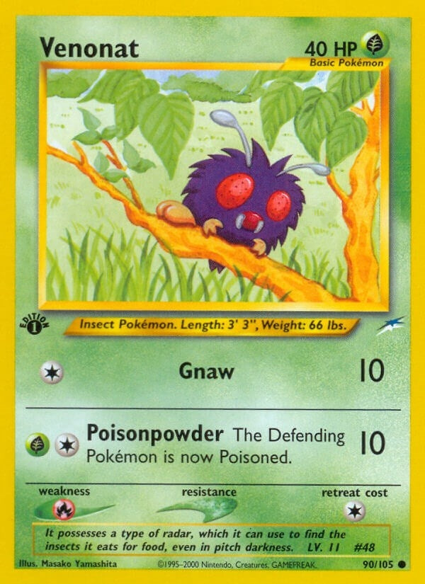 Venonat (090/105) (Neo Destiny) Pokemon