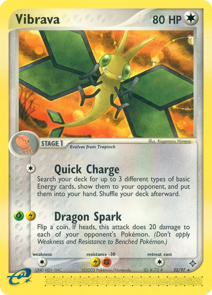 Vibrava (22/97) (EX Dragon) Pokemon