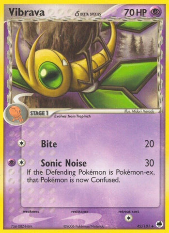 Image for Vibrava - 042/101 (Delta Species) (42/101) (Dragon Frontiers) - Pokemon