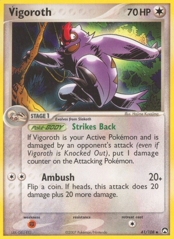 Vigoroth (41/108) (Power Keepers) Pokemon