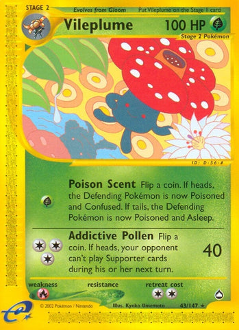 Image for Vileplume (043/147) - Pokemon